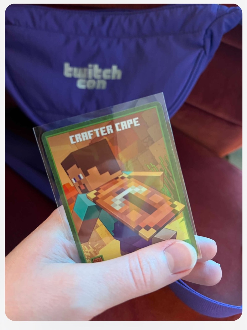 TwitchCon 2026 Minecraft Crafter Cape (bag not included) expires June 30